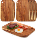 Acacia Wood Cutting Board Set 14 x 10 in - 6 Piece Kitchen Boards