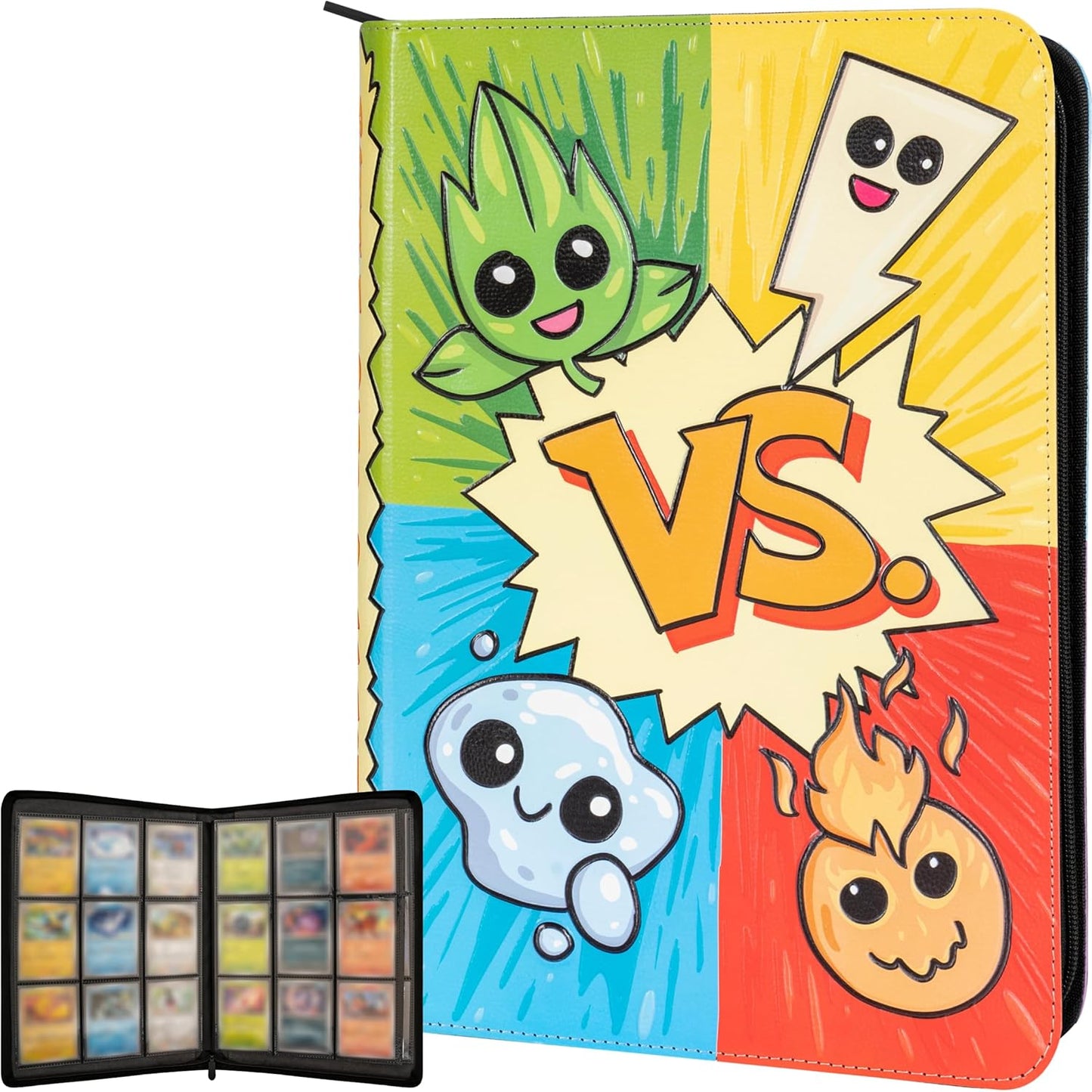 3D Card Binder for Pokemon - Stunning PU Leather Design