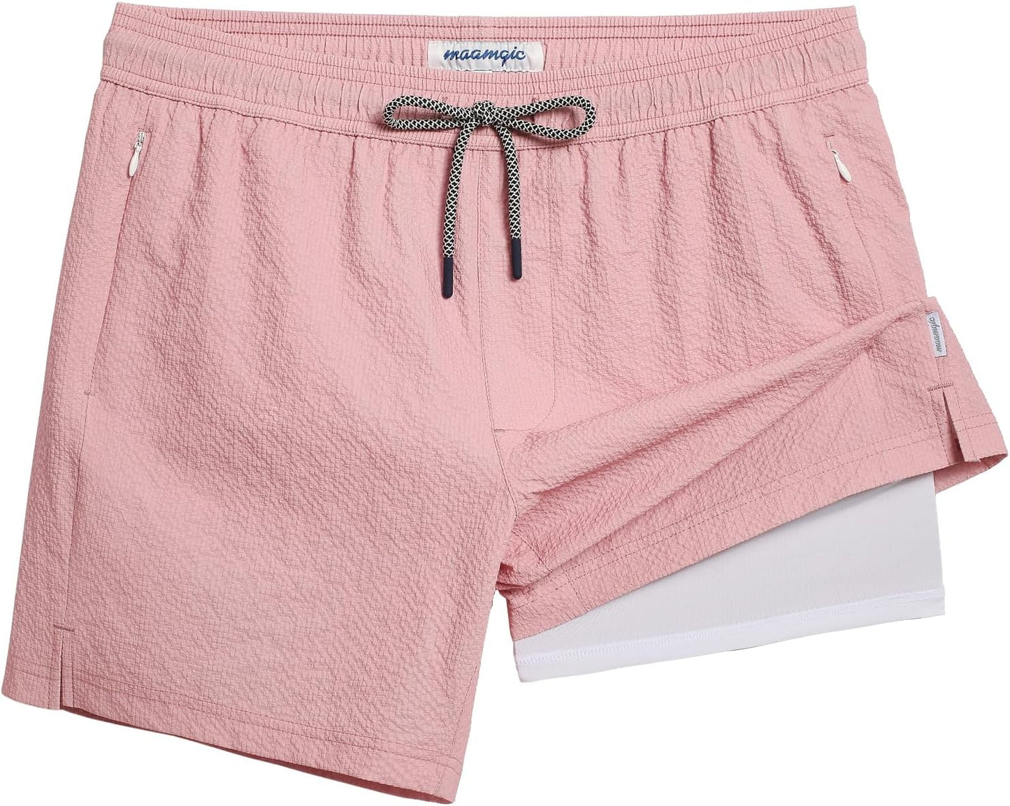 maamgic Men's Swim Trunks 5.5 inch Quick Dry Beach Shorts