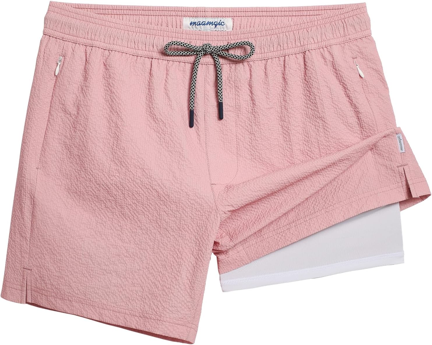 maamgic Men's Swim Trunks 5.5 inch Quick Dry Beach Shorts