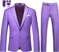 Mens Slim Fit 2-Piece Tuxedo Suit - Slim Cut Prom & Wedding