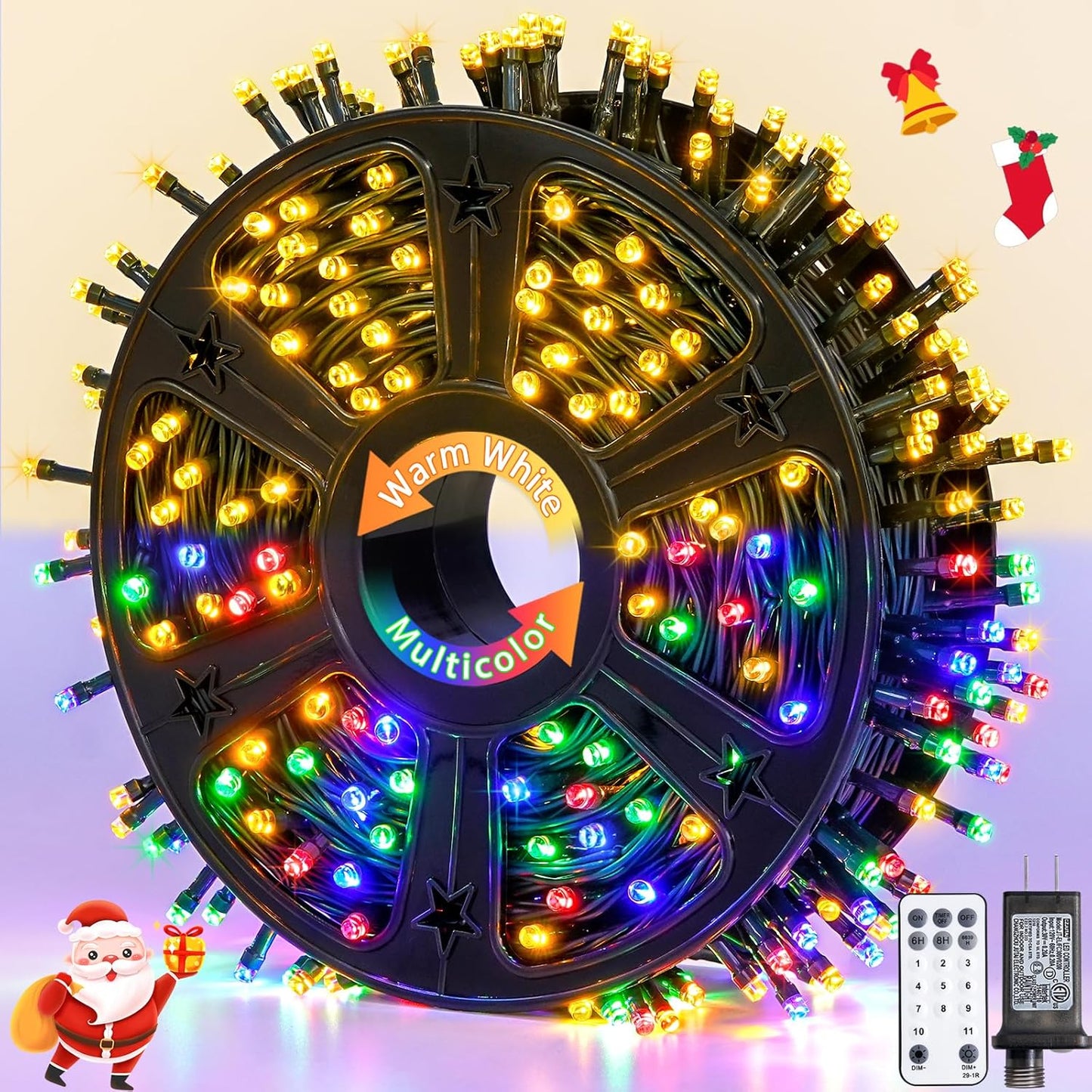 500 LED Color Changing Christmas Lights for Festive Decor
