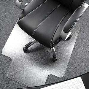 Floortex Polycarbonate Chair Mat for Plush Pile Carpets 48in x 53in