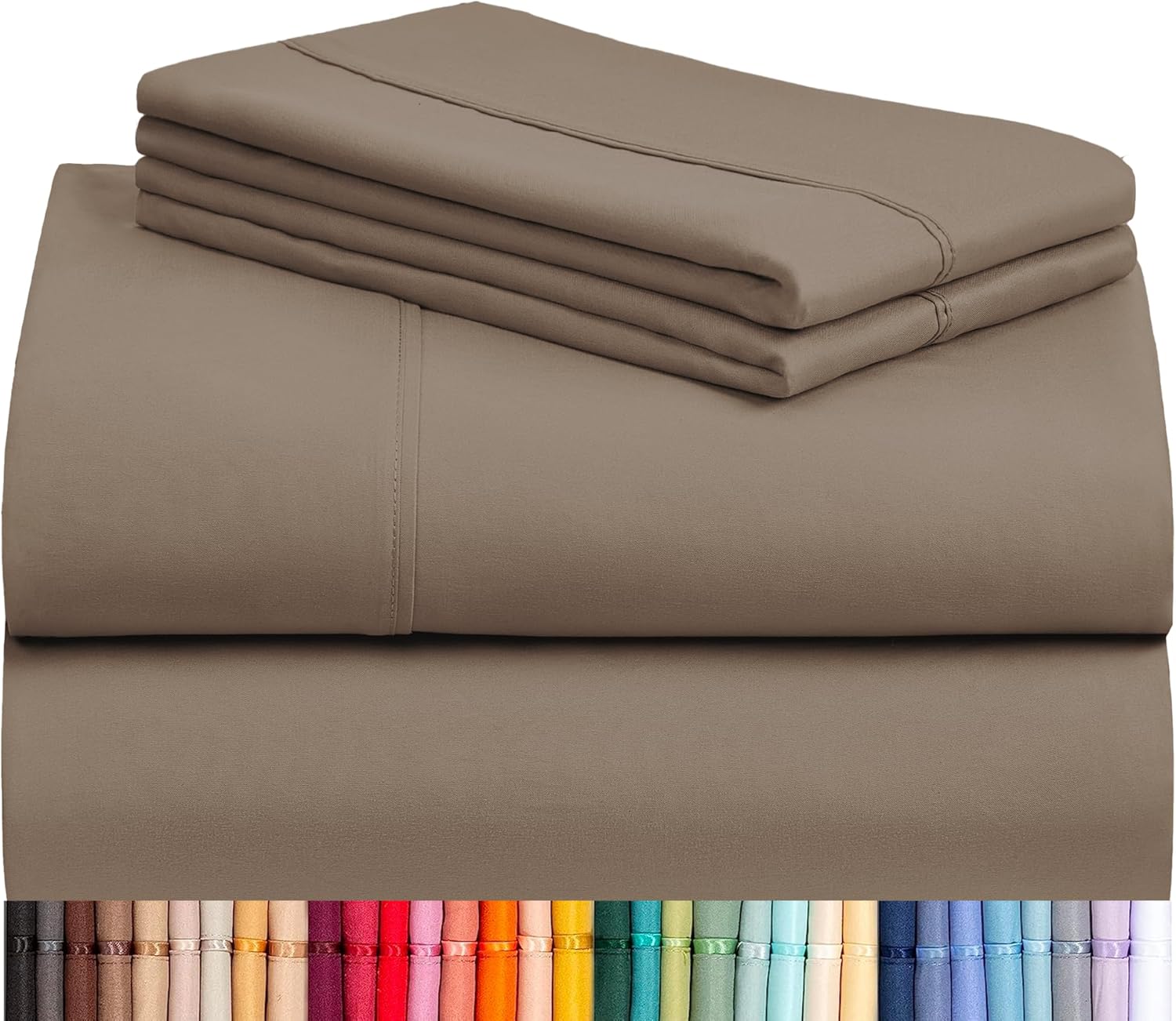 LuxClub King Sheet Set - Breathable Luxury Deep Pocket Bedding