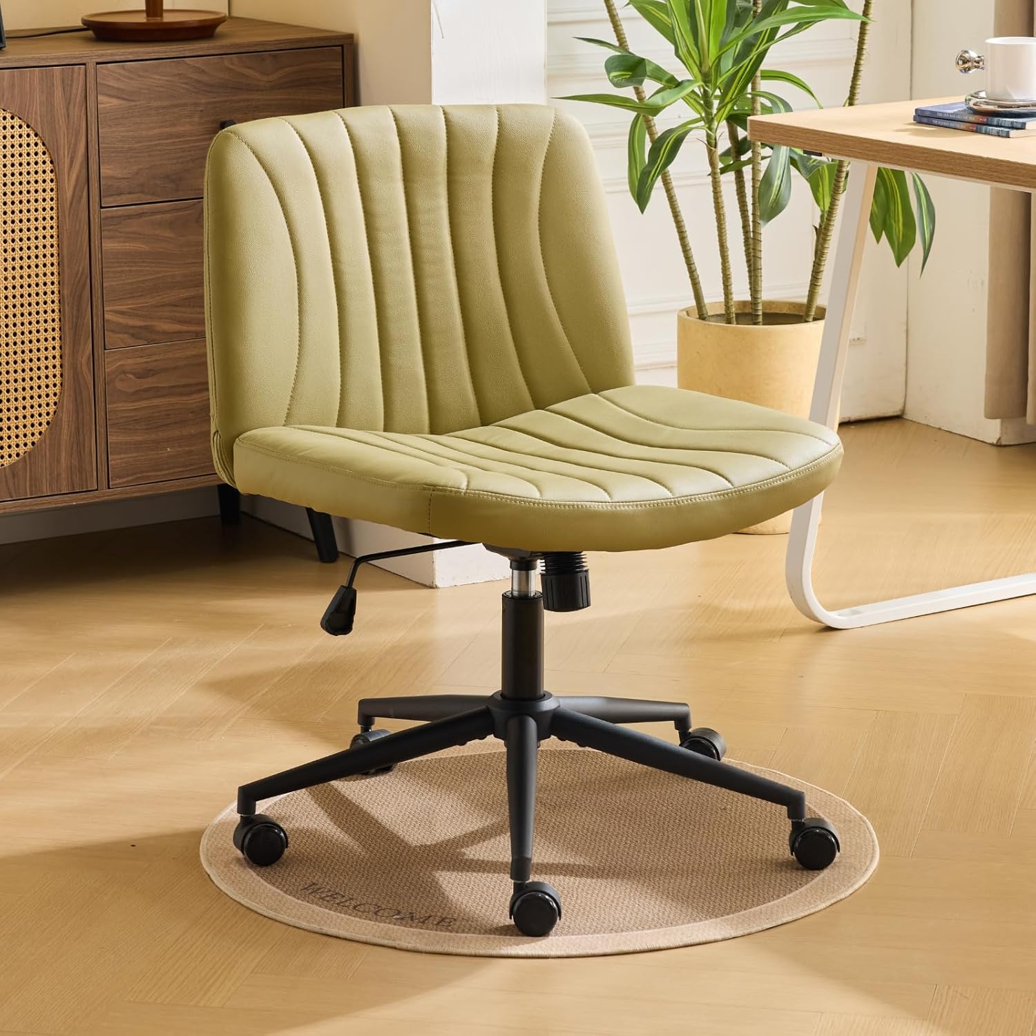 Swivel Seat with Dual Purpose Base - Avocado Green