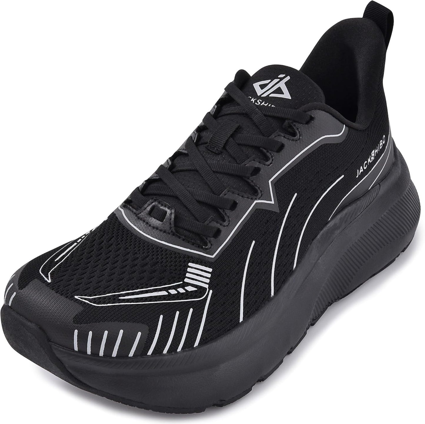 JACKSHIBO Slip on Arch Support Wide Sneakers for Comfort