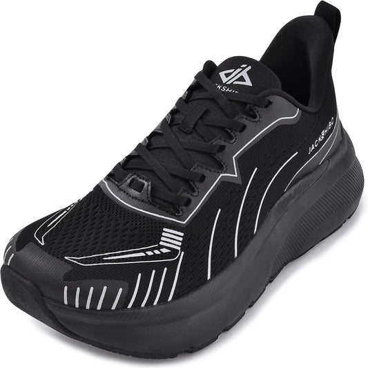 JACKSHIBO Slip on Arch Support Wide Sneakers for Comfort and Style
