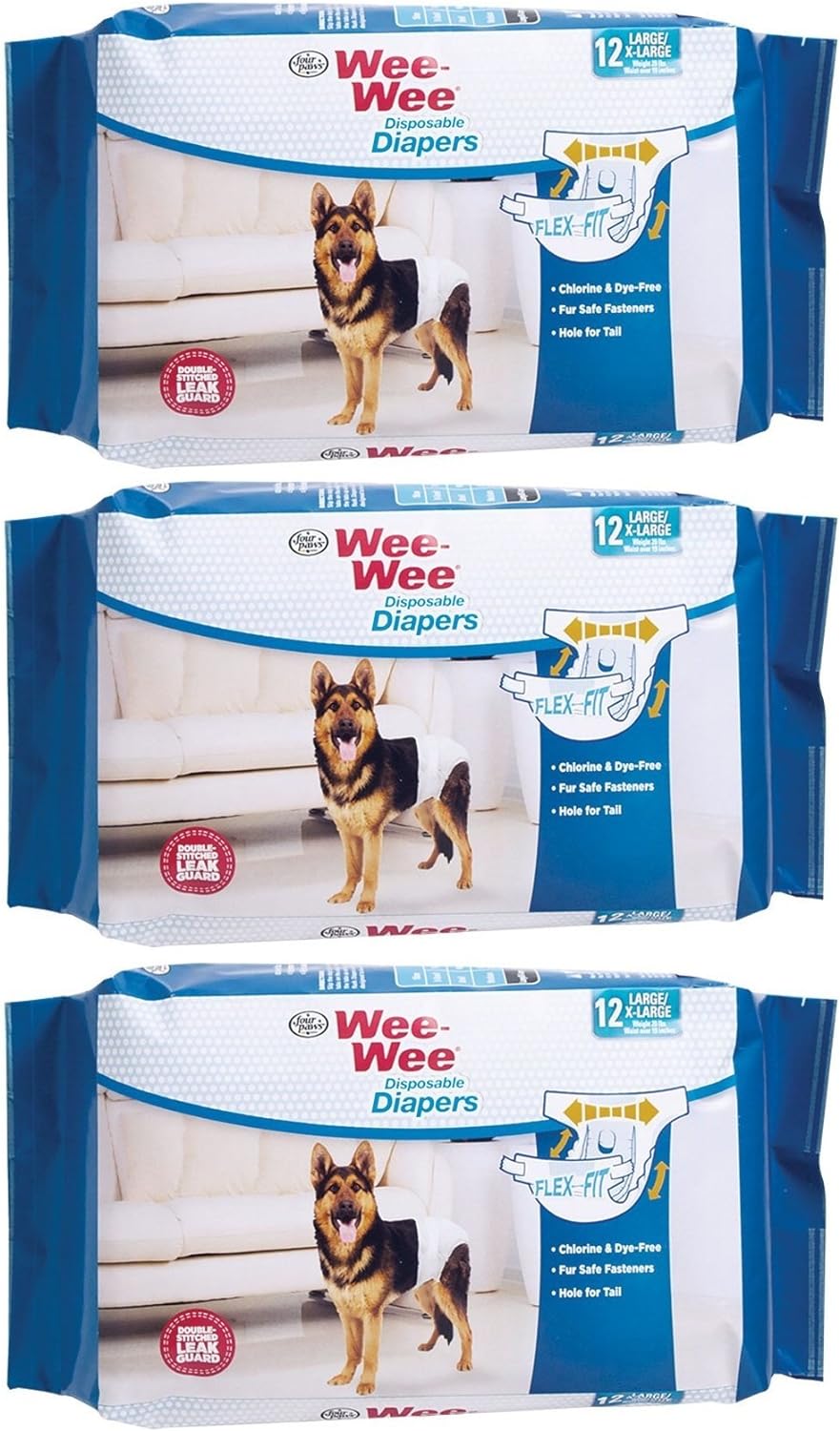 Leak-proof Disposable Dog Diapers - Large/XL3 Pack