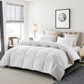 Serta Goose Feather Down Fiber Cotton Comforter King Size - All Season