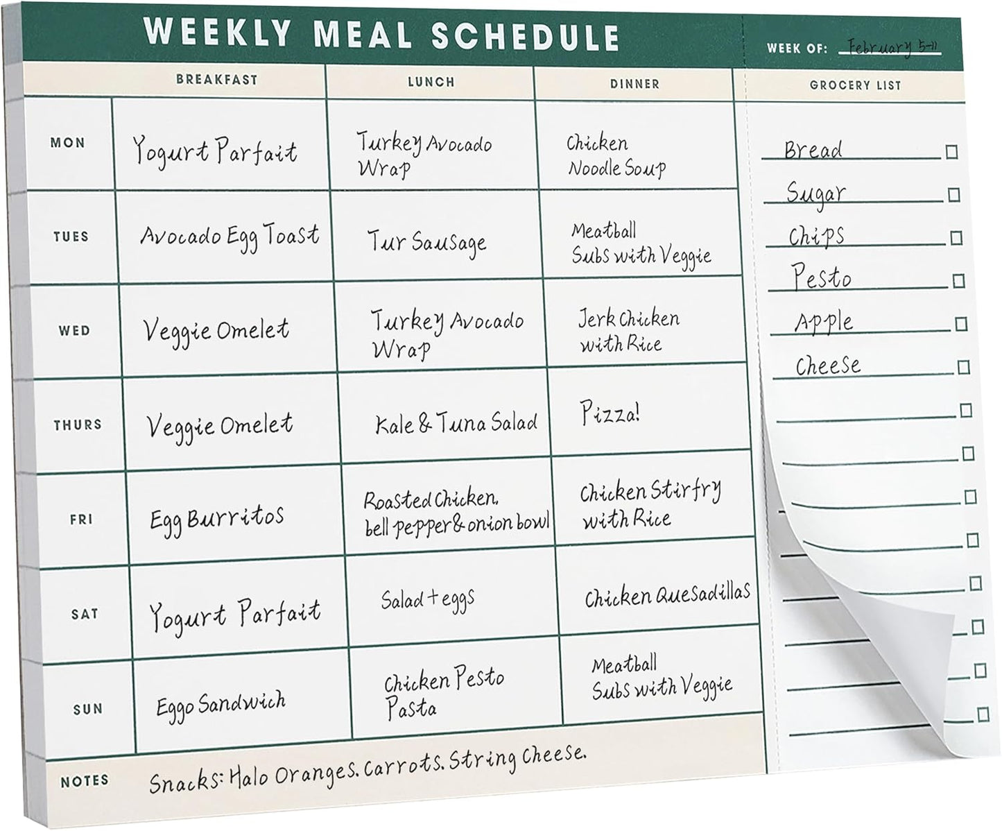 Stay Organized with Magnetic Meal Planner & Grocery List