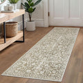 Vintage Washable Runner Rug 2x6 for Hallways and Kitchens