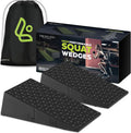 Squat Wedge Block Pair - Heel Elevated 17 Angle Slant Board for Deeper