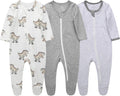 O2 BABY Organic Cotton Zip-Front Footed Sleeper Pajamas - Soft