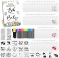 SytuHe 95 Pcs DIY Baby Bibs Decorating Kit - Perfect for Baby Showers