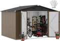 DWVO 10x8FT Outdoor Storage Shed - Spacious Metal Tool Storage