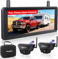 Wireless Backup Camera Dual Kit 7.2in Monitor - Quick 2 Min Install