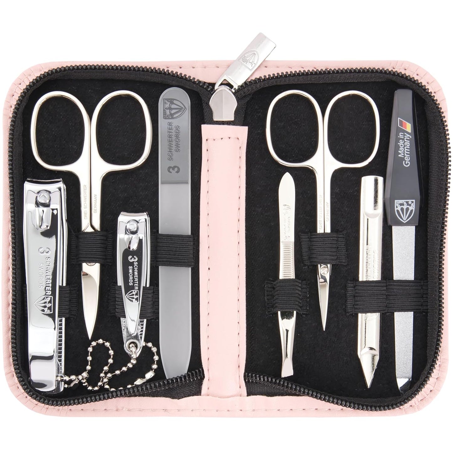 3 Swords Germany 8 Piece Manicure Pedicure Grooming Kit Set
