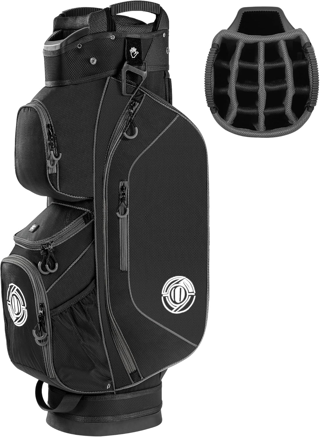 Lightweight Golf Cart Bag with 15 Way Top and Putter Well