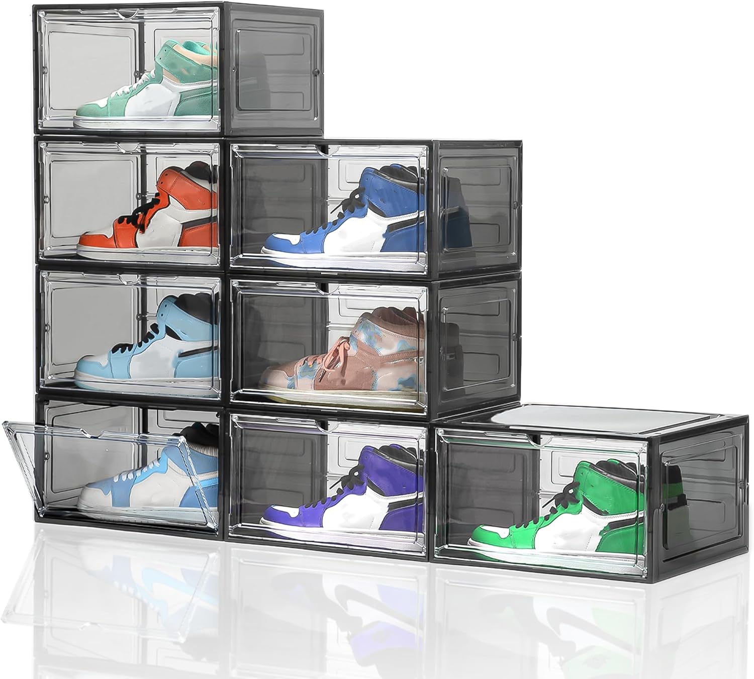 Attelite Shoe Box - Upgraded Large Clear Storage for Sneakers