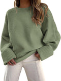 PRETTYGARDEN Women's Fall Oversized Crewneck Sweater - Cozy Fit