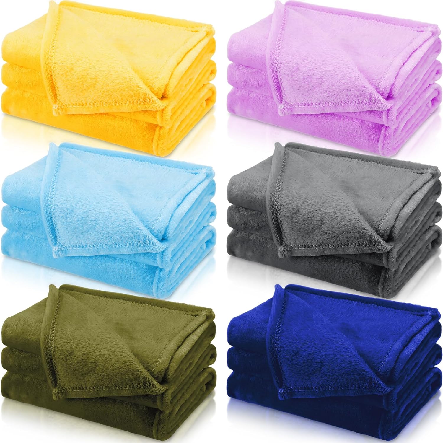 6 Pcs Fleece Sleepover Blanket for Girls - Cozy and Stylish
