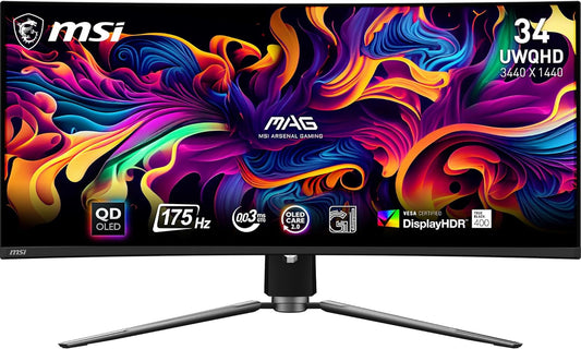MSI 34 Curved OLED Gaming Monitor: OLED 0.03ms Response Time
