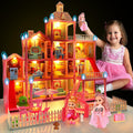 13 Rooms Doll House for Girls - Multi-Level DIY Playhouse