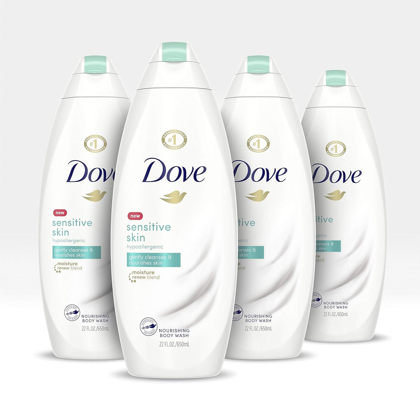 Dove Body Wash for Softer Skin - Hypoallergenic & Sulfate Free