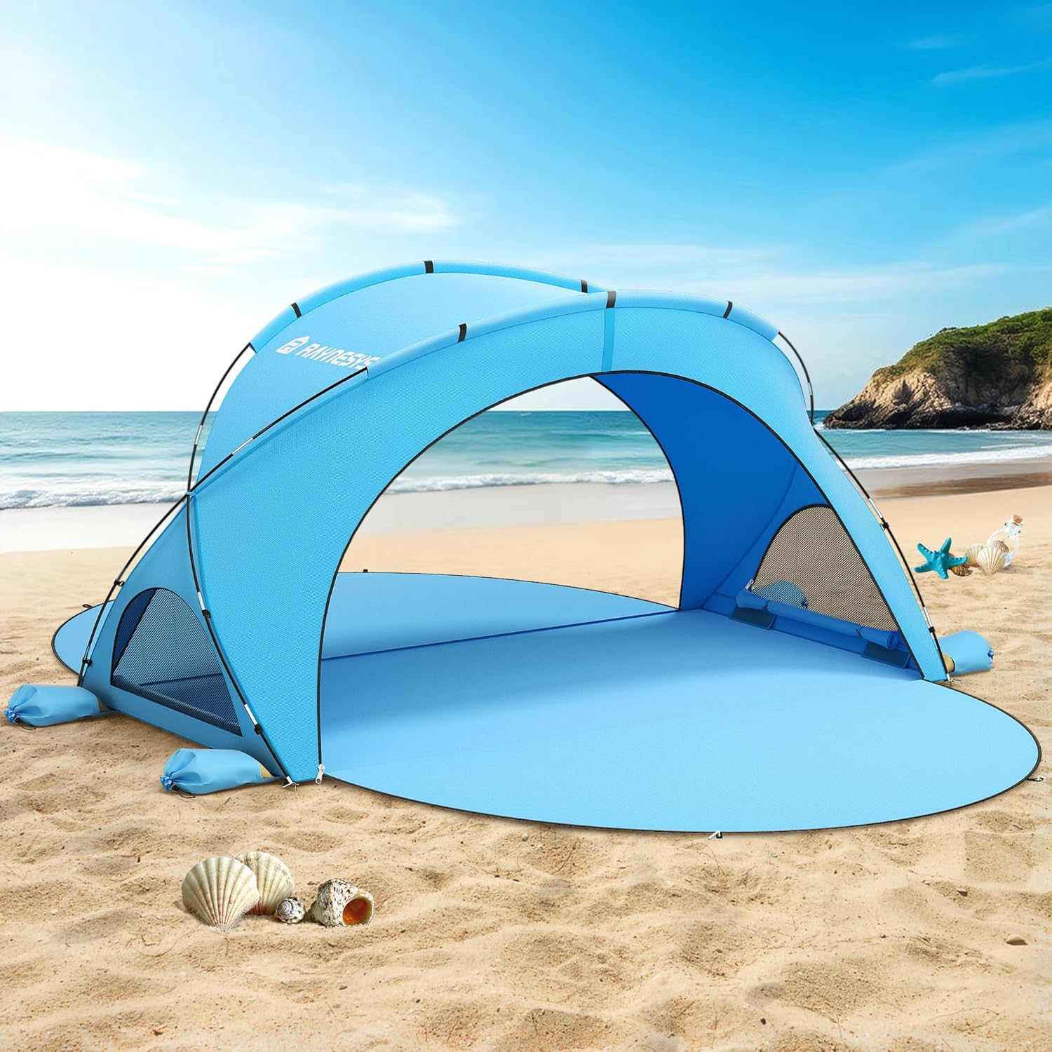 Beach Tent Sun Shelter with UPF50+ Protection for Outdoor Fun