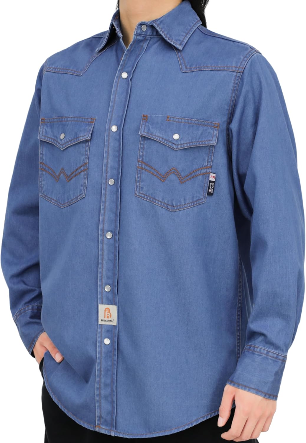 BOCOMAL FR Shirts Lightweight Fire Retardant Welding Shirt