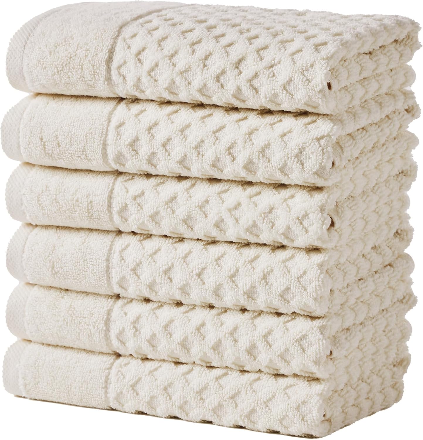 Great Bay Home Taupe Hand Towels - Absorbent Quick-Dry Set