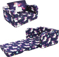 MeMoreCool Folding Kids Couch - Fold Out Toddler Sofa Bed