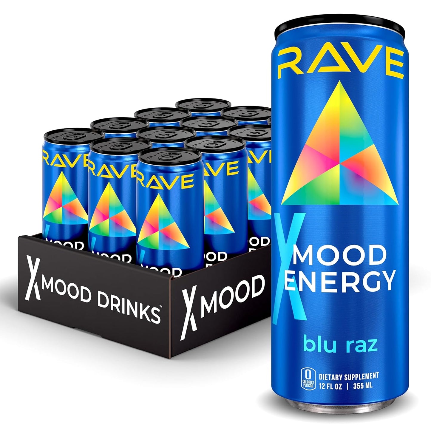 RAVE Mood Energy Drink: Mind-Boosting Energy with 225mg Caffeine