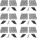EasyFlex No-Dig Landscape Edging, 2.7 in Tall Slate Gray - Easy