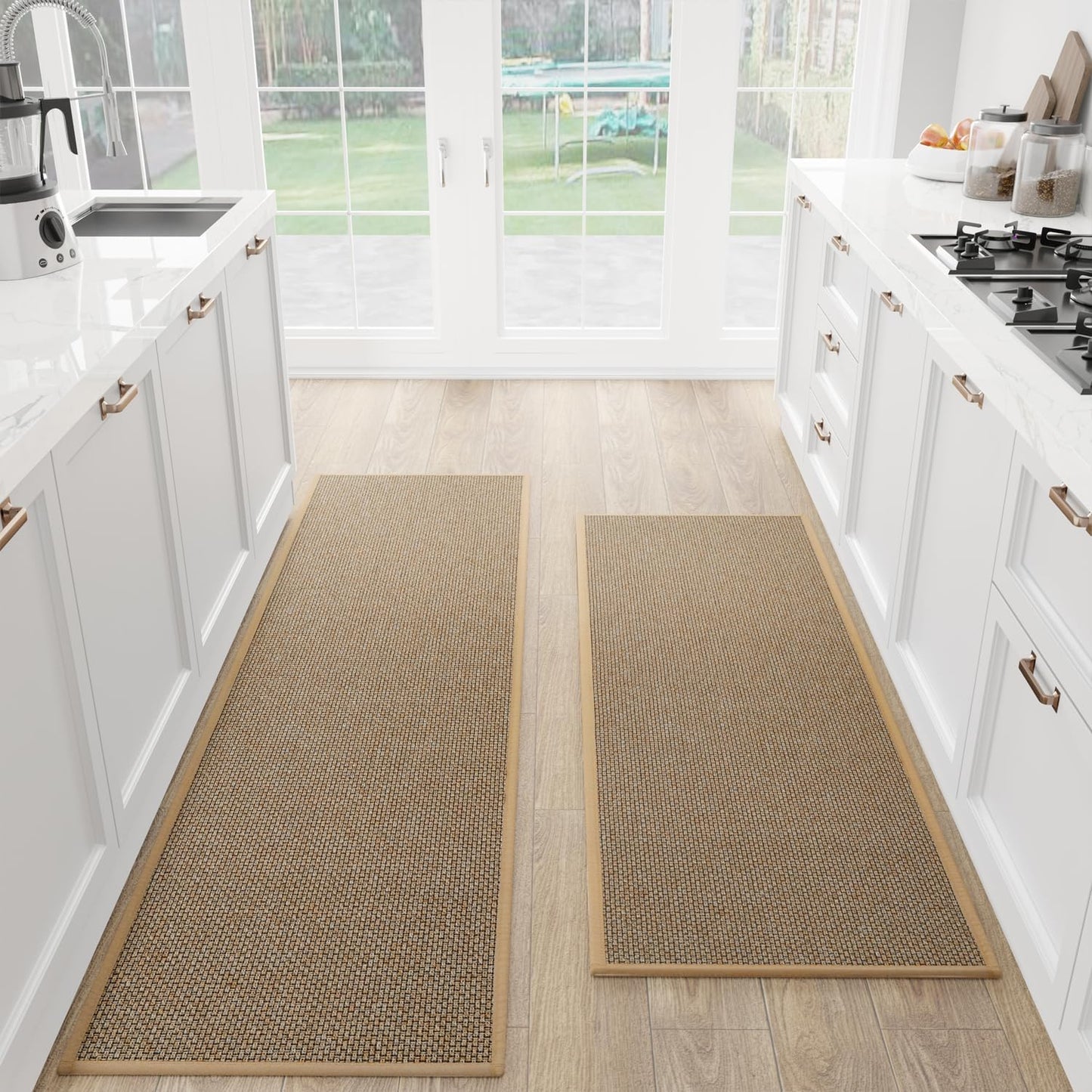 Cushioned Non Slip Kitchen Mat Set of 2 for Comfort and Safety