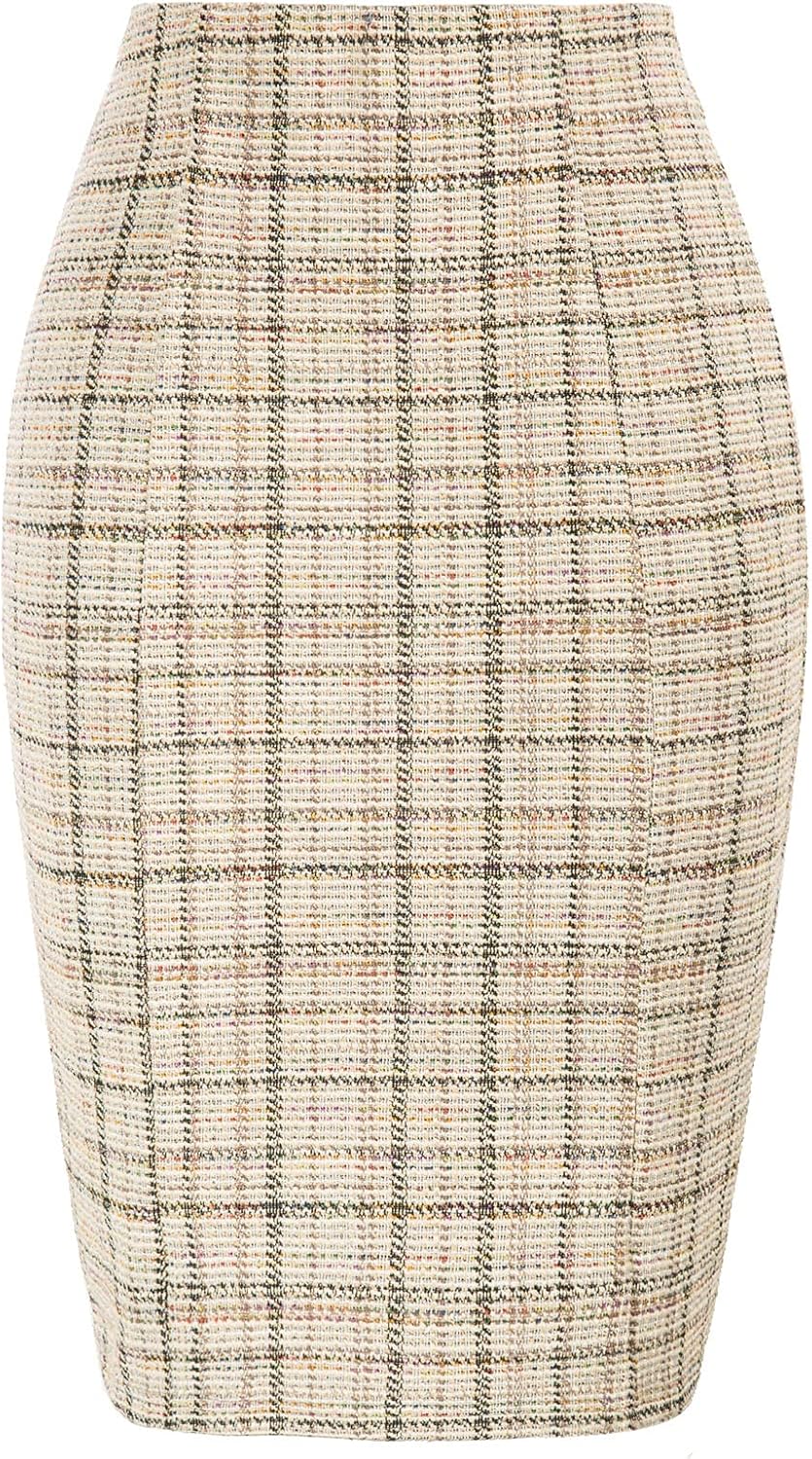 Kate Kasin Womens Knee Length Bodycon Pencil Skirt for Elegance