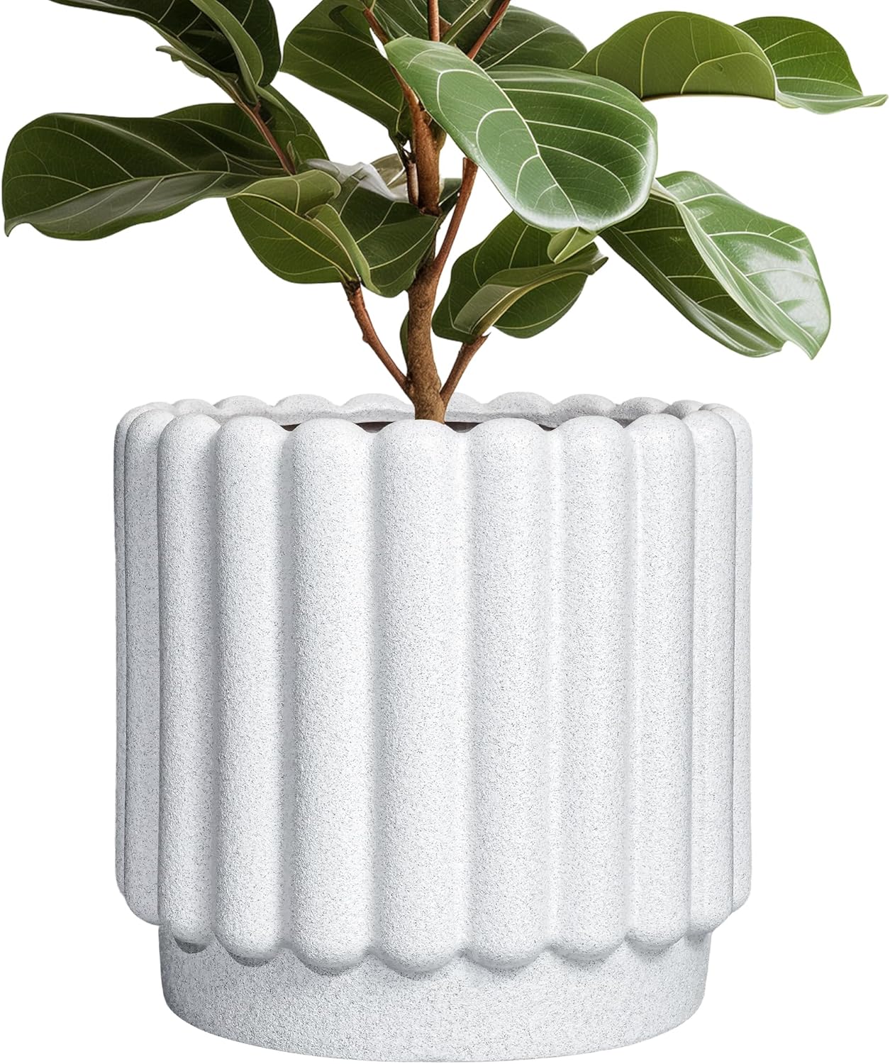 Stylish 12 Inch Ceramic Flower Pots for Indoor and Outdoor Use