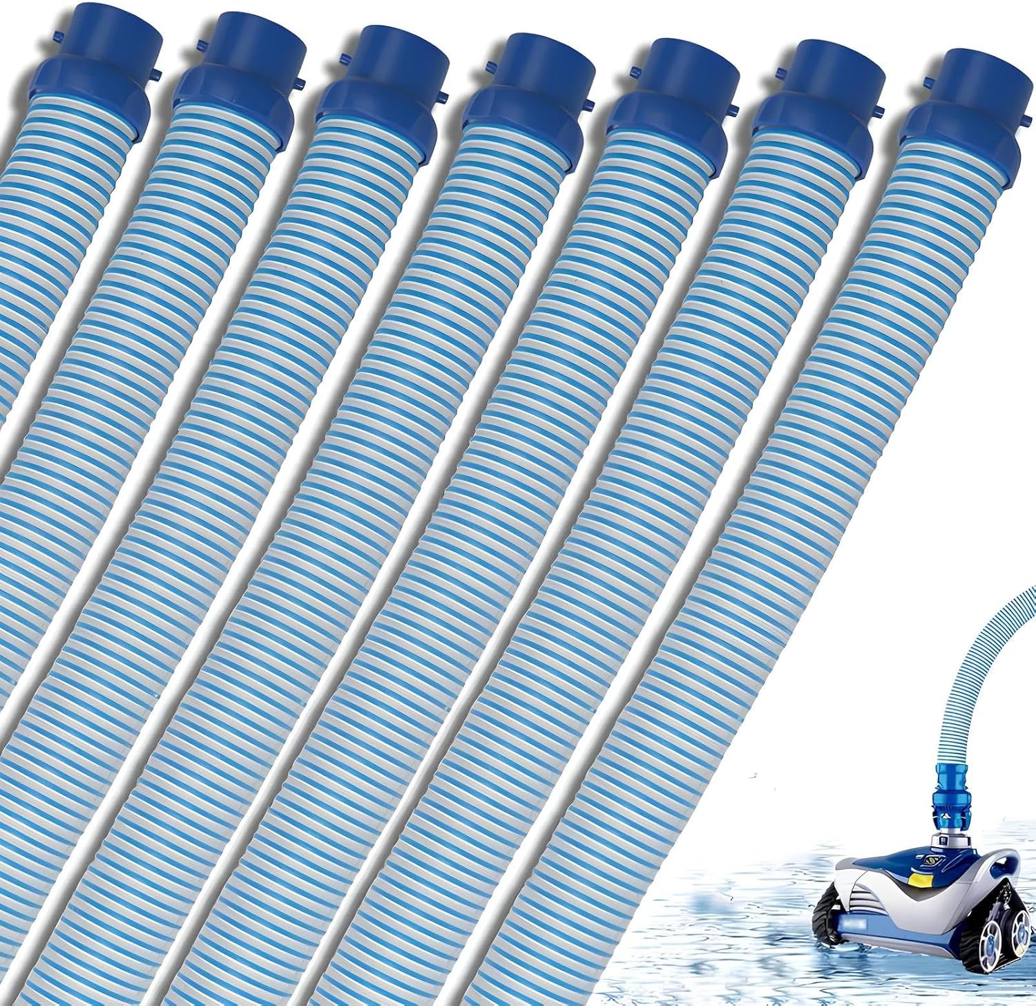 7 Pack Premium Pool Cleaning Vacuum Hoses for Zodiac Models
