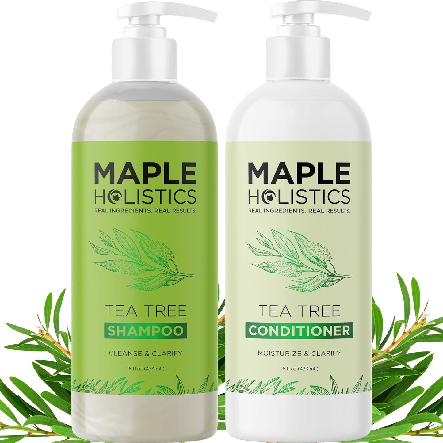 Tea Tree Shampoo Set for Oily Scalp - Clarifying Care
