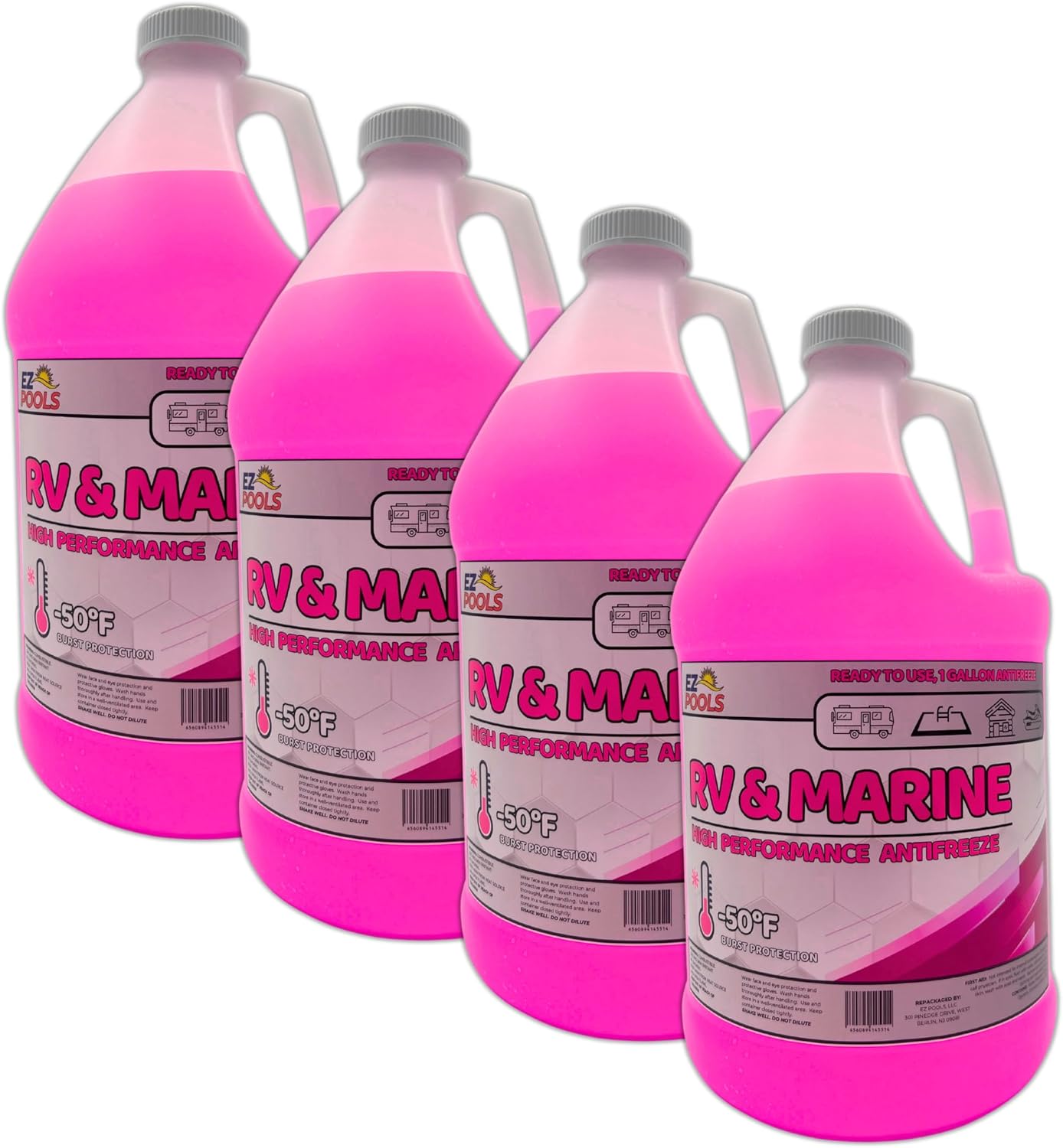 RV/Marine Antifreeze 4 Pack -50 Point Freezing 4 Gallon