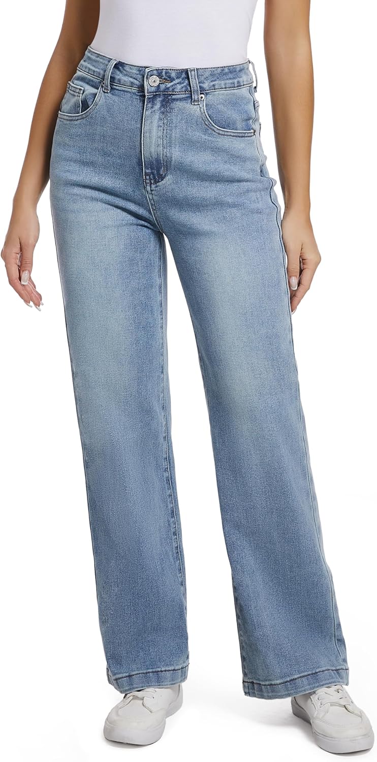 Women Jeans High Waist Trendy Tummy Control Y2k Boyfriends Style