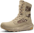 Men's Tactical Side Zipper Combat Boots Camo - Lightweight Comfort