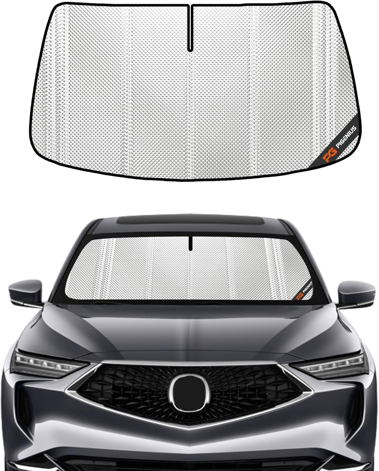 Windshield Sun Shade for Acura MDX 2022-2025: Full Coverage
