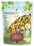 Food to Live California Pistachio Halves, 2 lb - Raw Unsalted Kernels