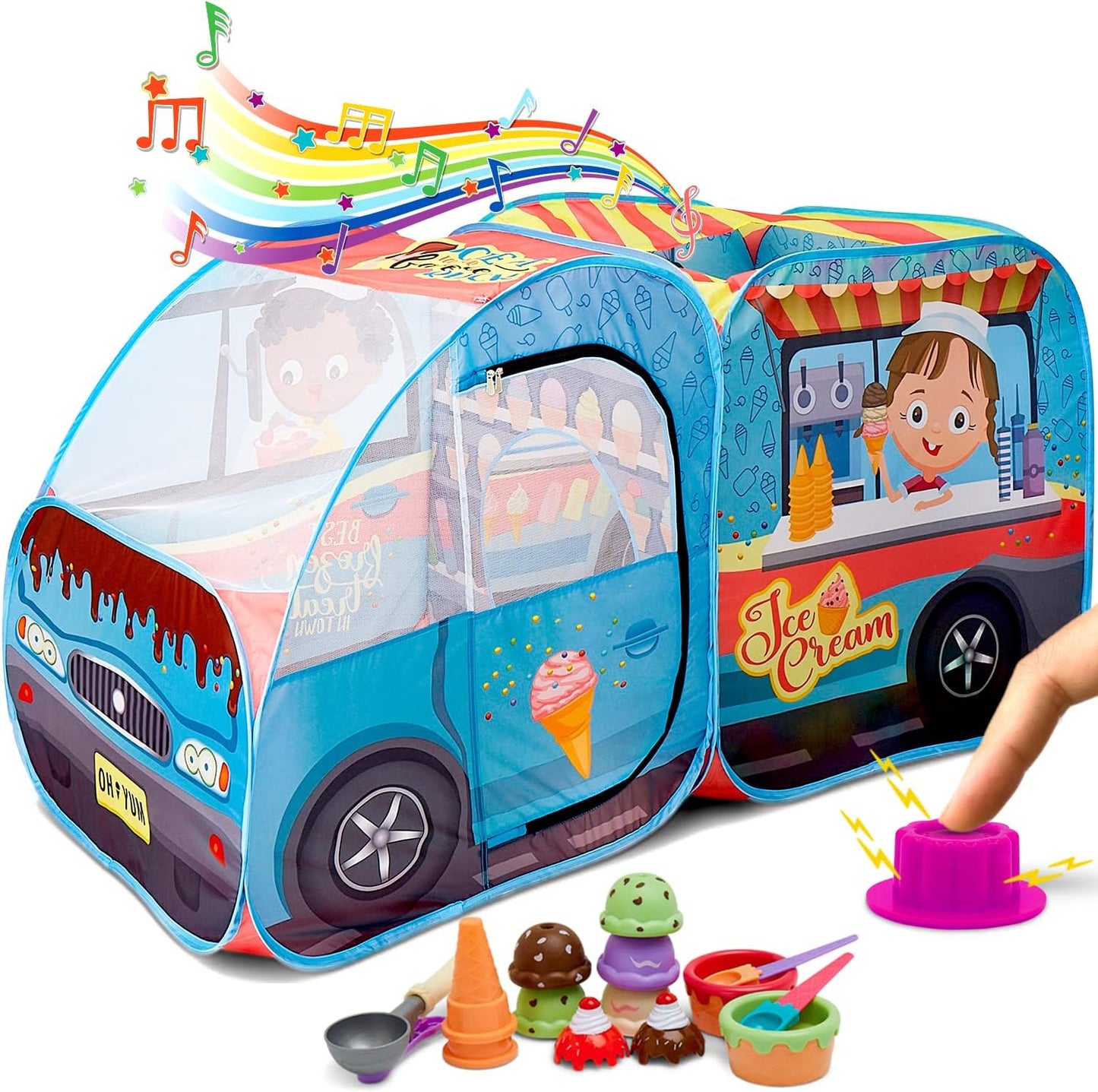 Musical Ice Cream Play Tent for Kids
