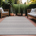 Stripe Outdoor Rug 10x14 Washable Outdoor Carpet - Durable Patio Rug