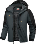 WULFUL Men's Ski Jacket Warm Waterproof Windproof Parka - Cold-Ready