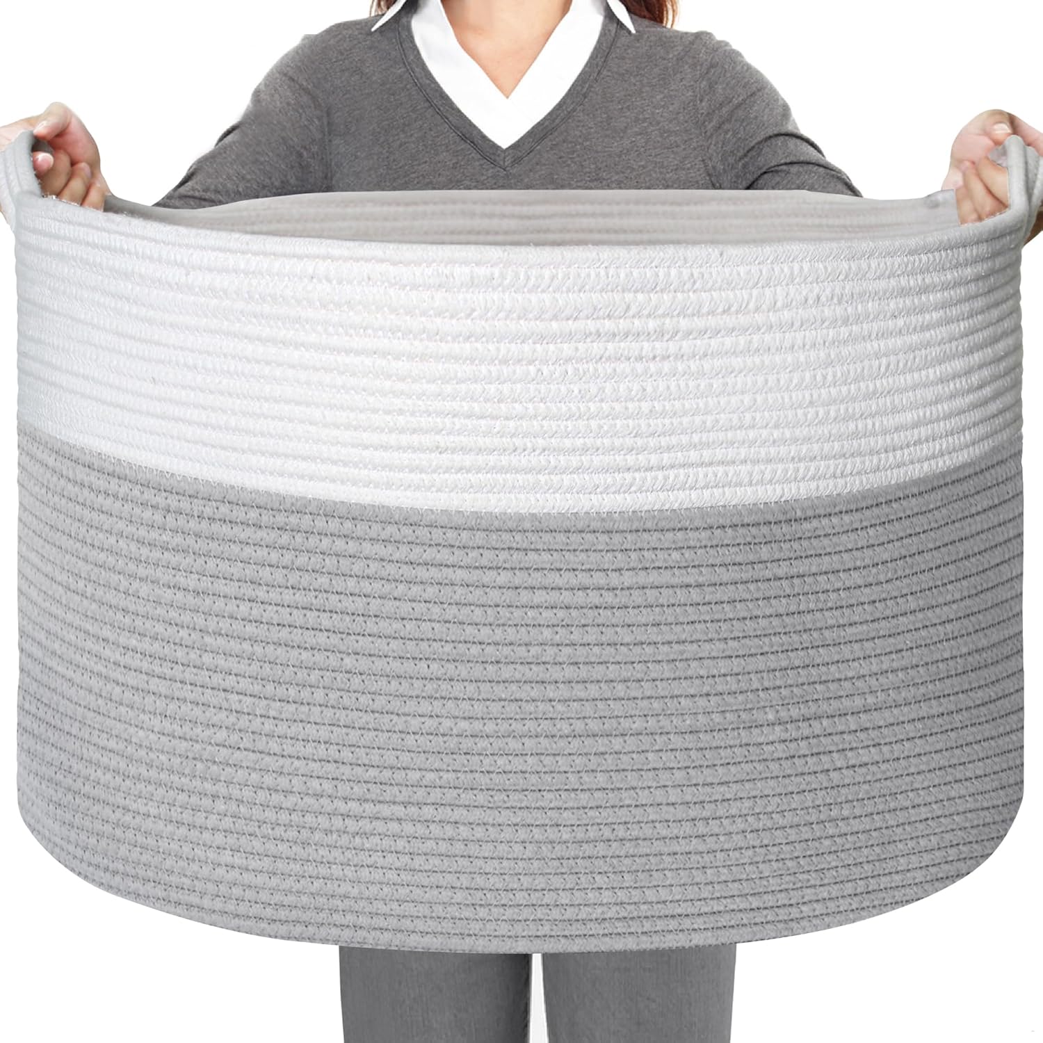 Extra Large Storage Basket for Blankets and Toys - 23.6in