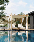 10x10 Ft Outdoor Pergola with Retractable Canopy - Stylish Shade