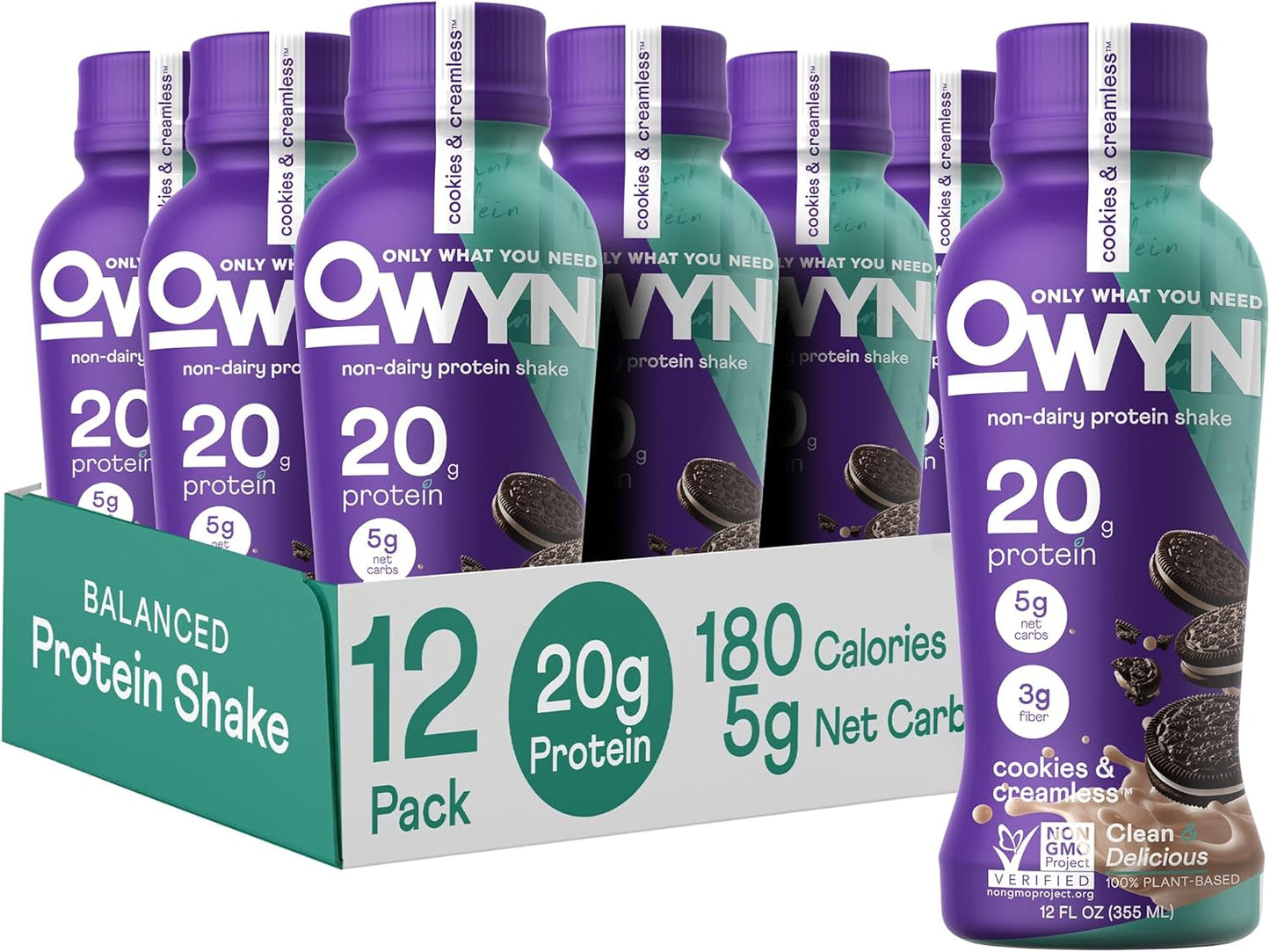 OWYN Plant Based Protein Shake: 20g Vegan Protein, Superfoods